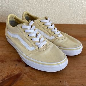 Pastel Yellow Low cut Vans